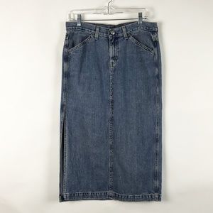 Levis Denim Surplus Skirt Side Slit Skirt 8 Petit